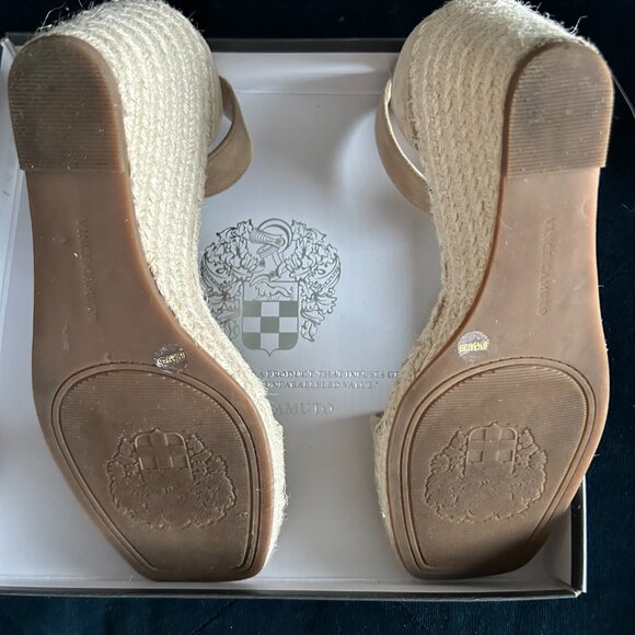 Vince Camuto Meddrina Tortilla True Suede Sandals - Picture 4 of 4